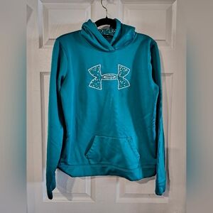 Under Armour Teal Sz XL Kids Hoodie